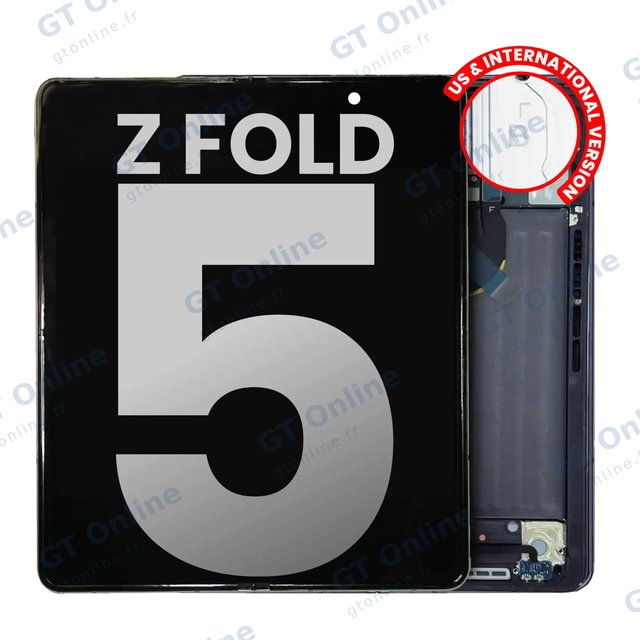 Écran pour Samsung Galaxy Z Fold 5 5G (version US & internationale, origine d'occasion, noir fantôme)