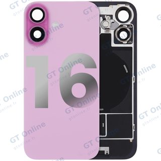 Vitre arrière pour Apple iPhone 16 (origine d'occasion — grade B, rose)