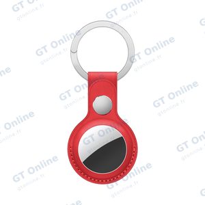 Porte-clés AirTag en Cuir (4) Rouge