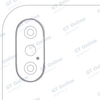 Anneau de contour de caméra arrière pour Apple iPhone X (argent, lot de 10)