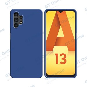 Coque Silicone Compatible pour Samsung Galaxy A13 4G A135 (#16) Bleu Marine