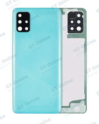 Vitre arrière pour Samsung Galaxy A51 4G (A515 / 2019) (compatible premium, Prism Crush Blue)