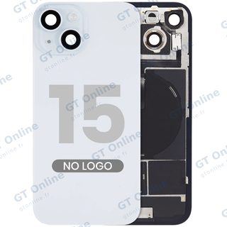 Vitre arrière pour Apple iPhone 15 (sans logo, compatible, bleu) — réf. 107082130561