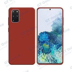 Coque Silicone Compatible pour Samsung Galaxy S20 Plus 5G G986/Galaxy S20 Plus G985 (#1) Rouge