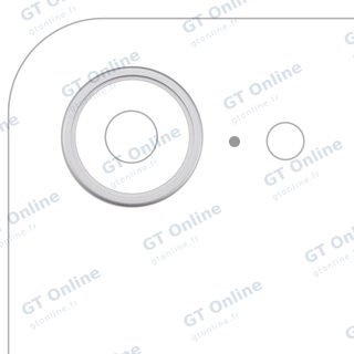 Anneau de contour de caméra arrière pour Apple iPhone 16e / 17e (blanc, lot de 10)