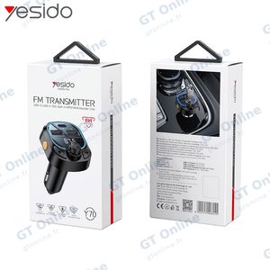 Transmetteur FM Bluetooth & Chargeur Voiture Yesido Y70 15W Noir — vue 3