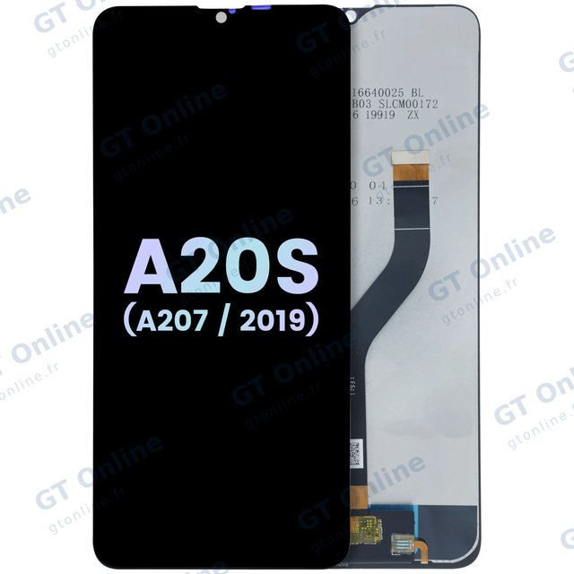 Écran LCD sans châssis pour Samsung Galaxy A20s (A207 / 2019) (toutes couleurs, pack service origine)