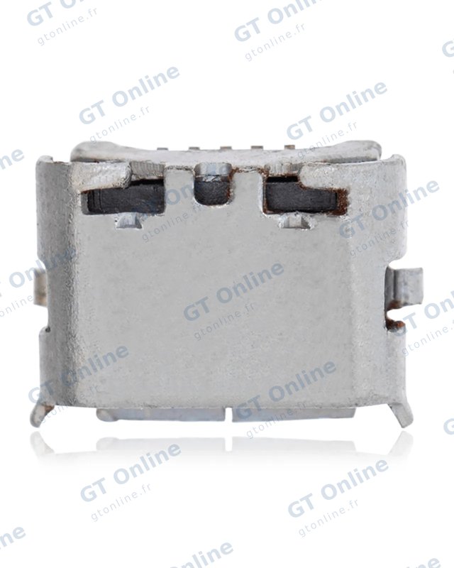 Connecteur de charge à souder — format Micro B, 5 broches, 4 points de fixation (C138)