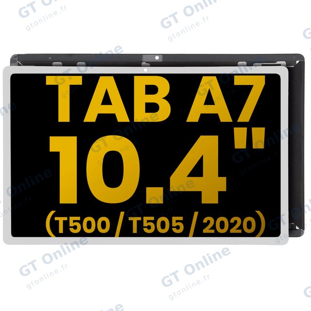 Écran LCD sans châssis pour Samsung Galaxy Tab A7 10.4" (T500 / T505 / T507) (2020) (reconditionné, blanc)