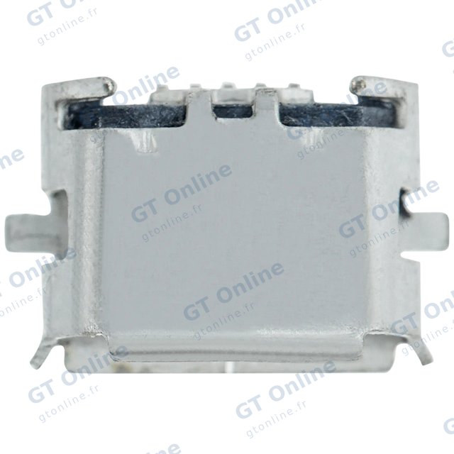 Connecteur de charge à souder — format Micro B, 5 broches, 2 points de fixation (C010)