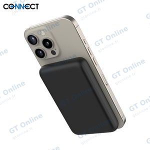Batterie Externe Power Bank sans Fil Magnétique MagSafe CONNECT MC-BEM10N01 10000mAh 15W Noir — vue 4