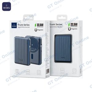 Batterie Externe Power Bank Sans Fil Magnétique Wiwu PP03 Trunk Series (avec Charge Filaire) 10000mAh Argent — vue 3