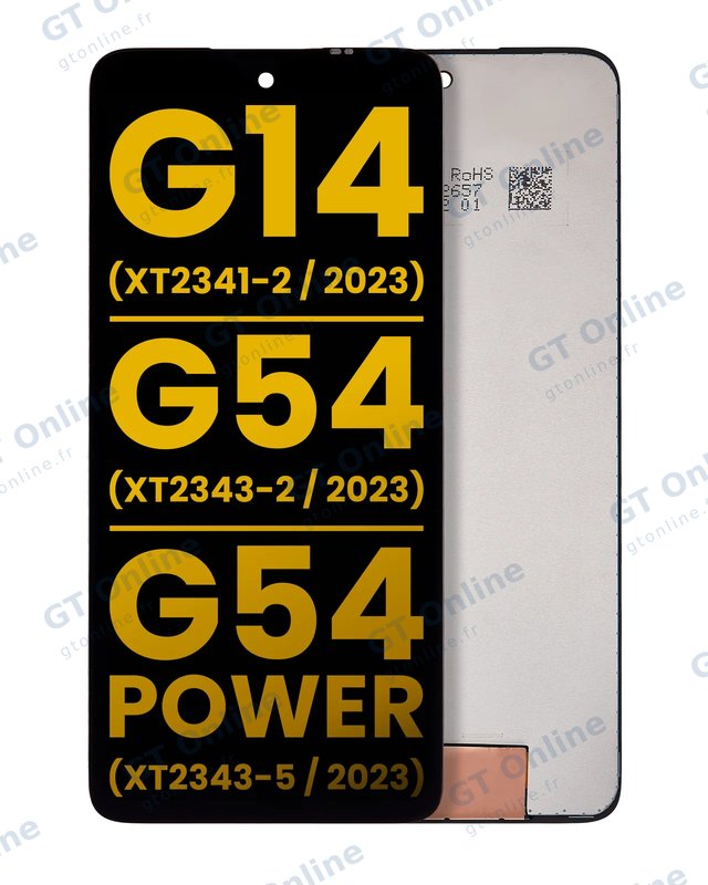 Écran pour Motorola Moto G14 (XT2341-2 / 2023) / Moto G54 (XT2343-2 / 2023) / Moto G54 Power (XT2343-5 / 2023) / Moto G64 5G (XT2431 / 2024) (reconditionné, toutes couleurs)