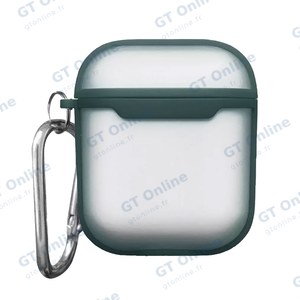 Protection Silicone Transparent pour Boitier AirPods 1er & 2e Génération (8) Bleu Lac