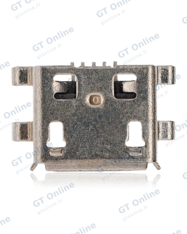 Connecteur de charge à souder — format Micro B, 5 broches, 4 points de fixation (C083)