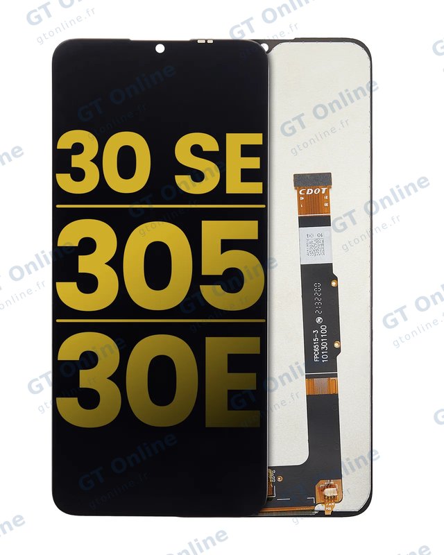 Écran LCD sans châssis pour TCL 30 SE / TCL 305 / TCL 30E (reconditionné, toutes couleurs)