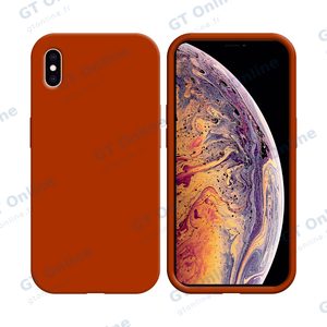 Coque Silicone Compatible pour Apple iPhone XS Max (#02) Orange