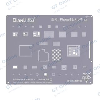 Pochoir de rebillage Qianli Bumblebee QS06 pour iPhone 11 / 11 Pro