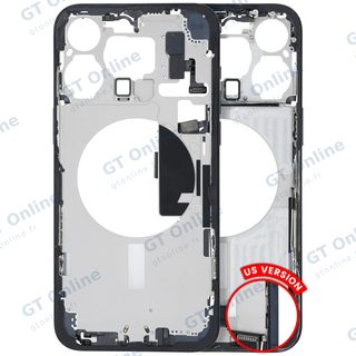 Châssis pour Apple iPhone 15 Pro Max (version US, origine d'occasion — grade B, Blue Titanium)