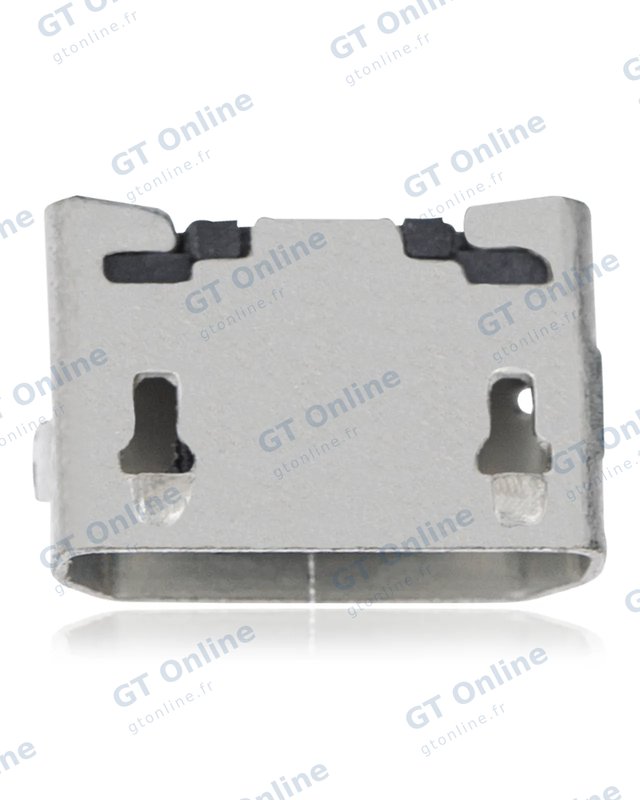 Connecteur de charge à souder — format Micro B, 5 broches, 2 points de fixation (C041)