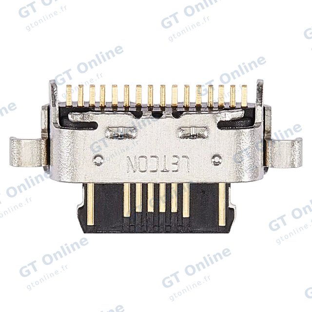 Connecteur de charge nu à souder pour Motorola Moto G22 (XT2231 / 2022) / LG K51 (soudure requise, lot de 10)