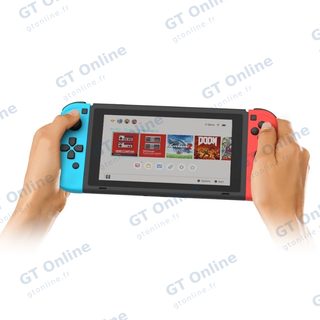 Manettes Joy-Con gauche/droite Animal Crossing pour Nintendo Switch DOBE TNS-1864X — bleu/vert