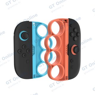 Grips de boxe pour Nintendo Switch 2 DOBE TNS-5156 (lot de 2) — orange/bleu