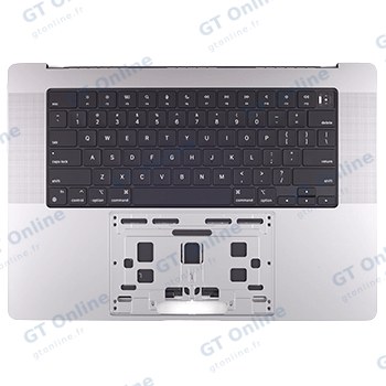 Châssis supérieur avec batterie et clavier ISO arabe pour Apple MacBook Pro 16" A2485 (2021) (origine, gris sidéral)