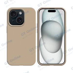 Coque Silicone Compatible pour Apple iPhone 15 Plus (#19) Or Rose