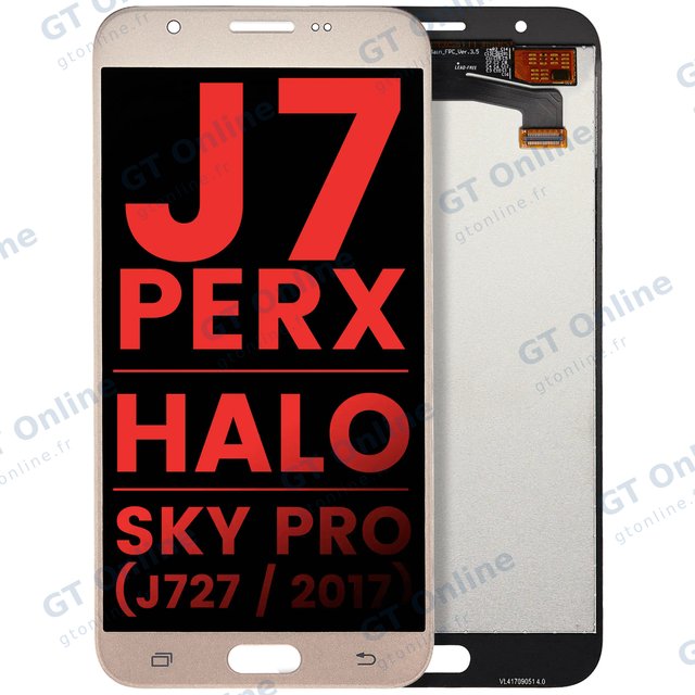 Écran pour Samsung Galaxy J7 Perx / Halo / Sky Pro (J727 / 2017) (compatible premium, or)