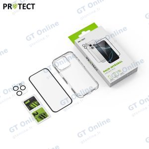 Pack de Protection Coque + Protection Lentille + Verre Trempé PROTECT pour Apple iPhone 15 Plus Transparent — vue 2