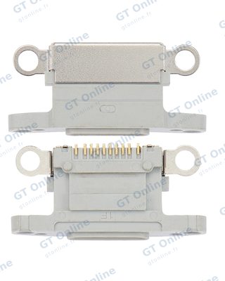 Connecteur de charge nu à souder pour Apple iPhone 13 Pro / 13 Pro Max (argent, lot de 10)