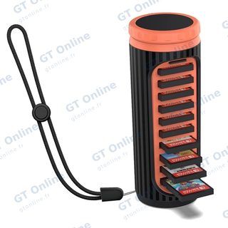 Boîtier de rangement rotatif pour cartouches Nintendo Switch / Switch 2 DOBE TNS-51102 — noir