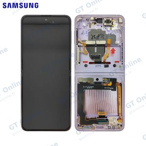 Écran Tactile Original Samsung Galaxy Z Flip 3 5G F711 GH82-27243D GH82-27244D GH82-27443D (No Camera) Lavander