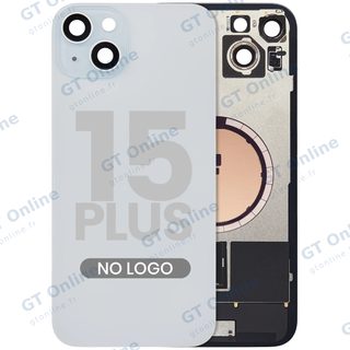 Vitre arrière pour Apple iPhone 15 Plus (sans logo, compatible, bleu) — réf. 107183138942