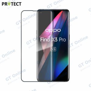Verre Trempé Intégral PROTECT pour OPPO Find X3 Pro Noir