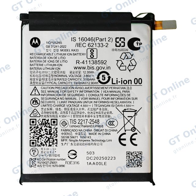 Batterie pour Motorola Razr / Razr 60 (XT2553 / 2025) (origine)