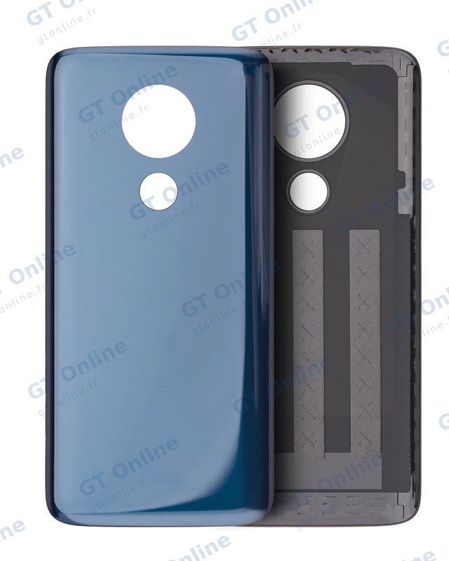 Vitre arrière pour Motorola Moto G7 Power (XT1955 / 2019) (Marine Blue, version US)