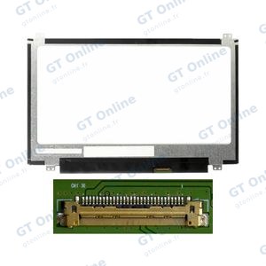 Dalle Ordinateur Portable 11.6" Slim HD (1366x768) LCD 60Hz 30pin Droite 19mm, Fixation Haut Bas ~268mm