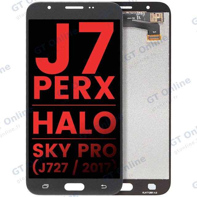 Écran pour Samsung Galaxy J7 Perx / Halo / Sky Pro (J727 / 2017) (compatible premium, Silver / Gray)