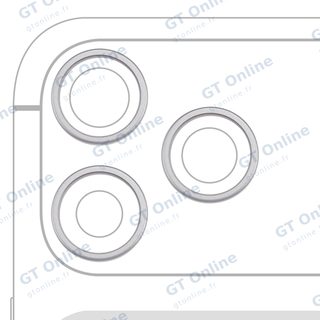 Anneau de contour de caméra arrière pour Apple iPhone 17 Pro / 17 Pro Max (argent, lot de 3)