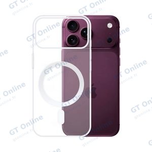 Coque Silicone MagSafe Compatible pour Apple iPhone 17 Pro Max/iPhone 18 Pro Max Transparent