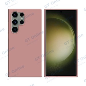 Coque Silicone Compatible pour Samsung Galaxy S23 Ultra 5G S918 (#17) Rose