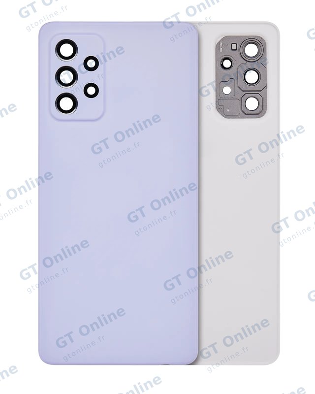 Vitre arrière pour Samsung Galaxy A72 (A725 / 2021) (pack service origine, Violet)
