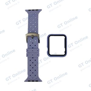 Protection Silicone pour Apple Watch 42mm avec Bracelet Boucle (7) Violet