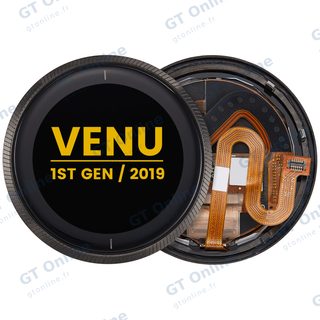 Écran OLED avec châssis pour Garmin Venu 1st Gen (2019) (premium, noir)