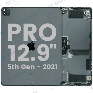 Coque arrière avec petits composants pour iPad Pro 12,9 pouces (2021, occasion d’origine grade A, gris sidéral)