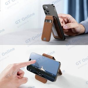 Porte-Cartes MagSafe ESR Vegan Leather Wallet Stand (HaloLock) Marron — vue 2