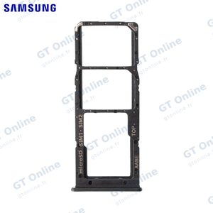 Tiroir SIM Original Samsung Galaxy A12 A125/Galaxy A12 Nacho A127 GH98-46124A Noir