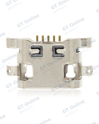 Connecteur de charge à souder — format Micro B, 5 broches, 4 points de fixation (C397)